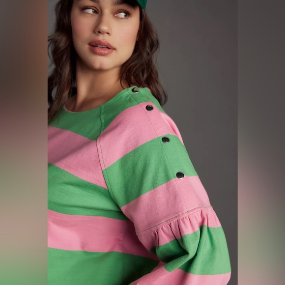 Anthropologie Maeve French Terry Cotton Sweatshirt - Picture 2 of 6